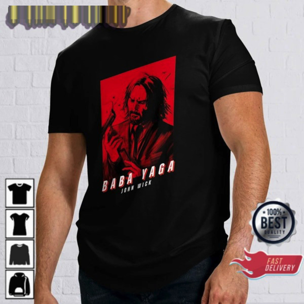 John Wick 4 Baba Yaga Keanu Reeves Unisex T-shirt Gift For Fan